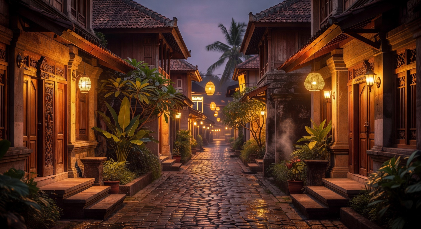warm cinematic urban / travel light, no people in foreground, no text overlay