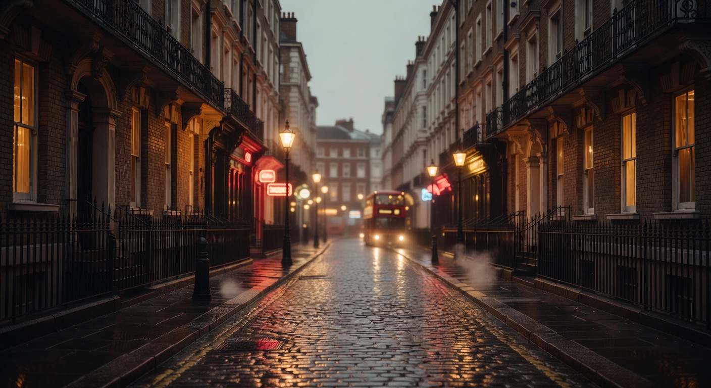 warm cinematic urban / travel light, no people in foreground, no text overlay