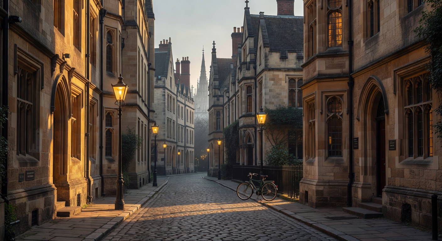 warm cinematic urban / travel light, no people in foreground, no text overlay