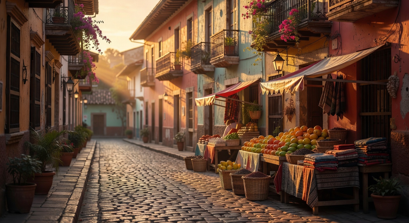 warm cinematic urban / travel light, no people in foreground, no text overlay