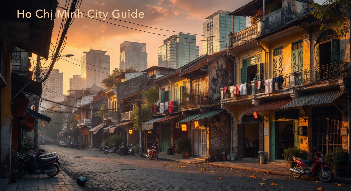 warm cinematic urban / travel light, no people in foreground, no text overlay