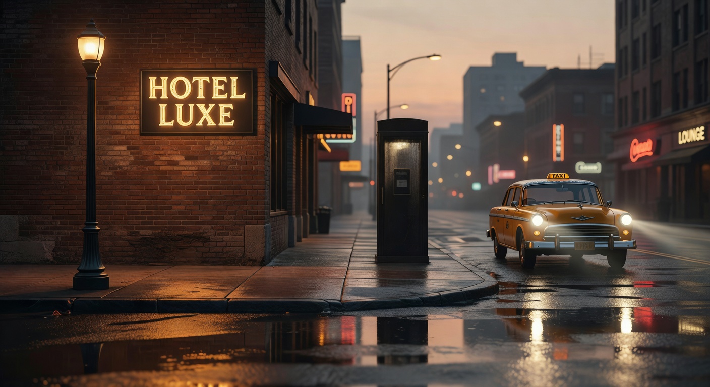 warm cinematic urban / travel light, no people in foreground, no text overlay