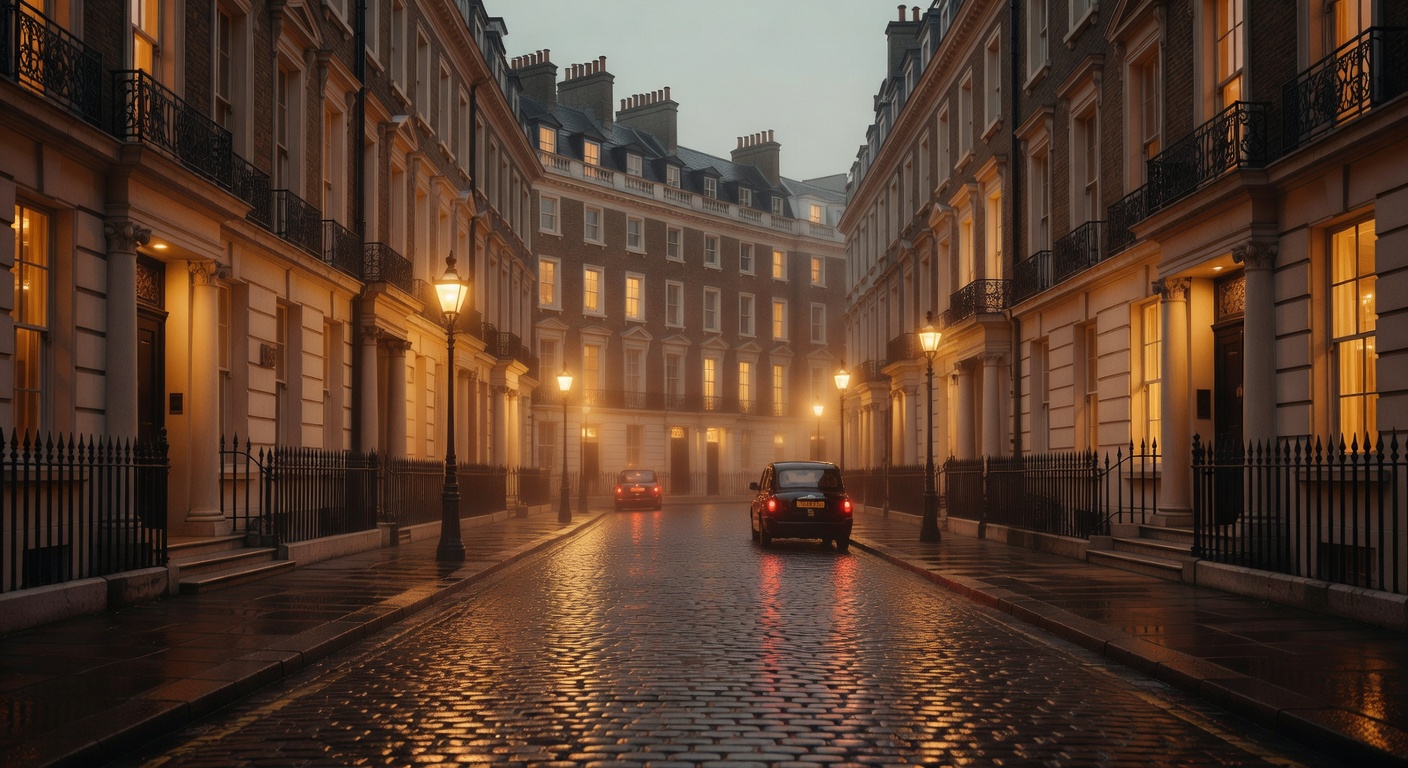 warm cinematic urban / travel light, no people in foreground, no text overlay