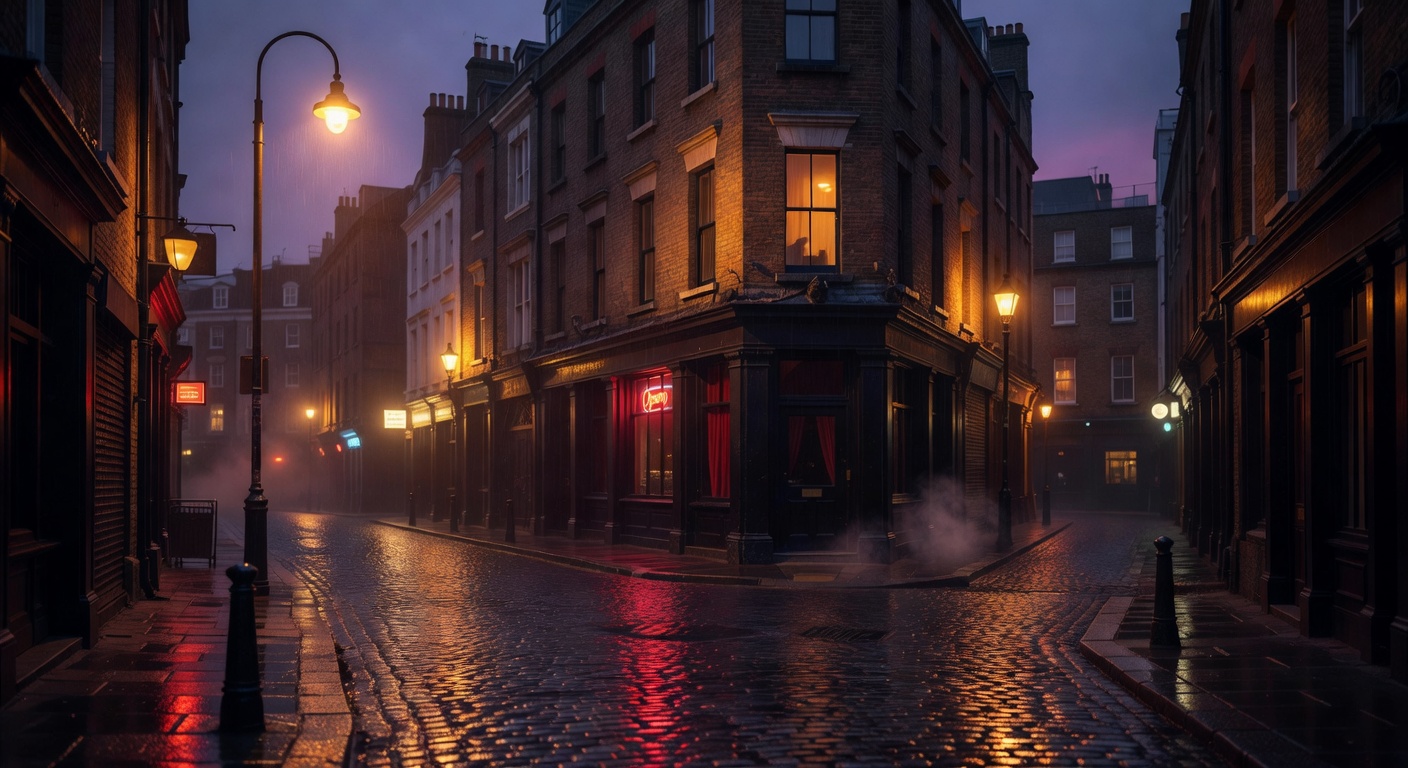 warm cinematic urban / travel light, no people in foreground, no text overlay