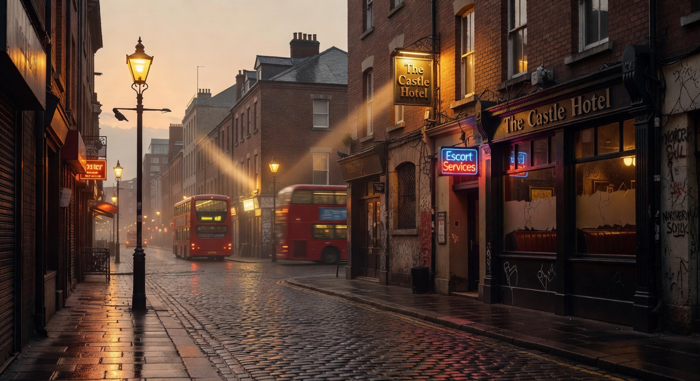 warm cinematic urban / travel light, no people in foreground, no text overlay
