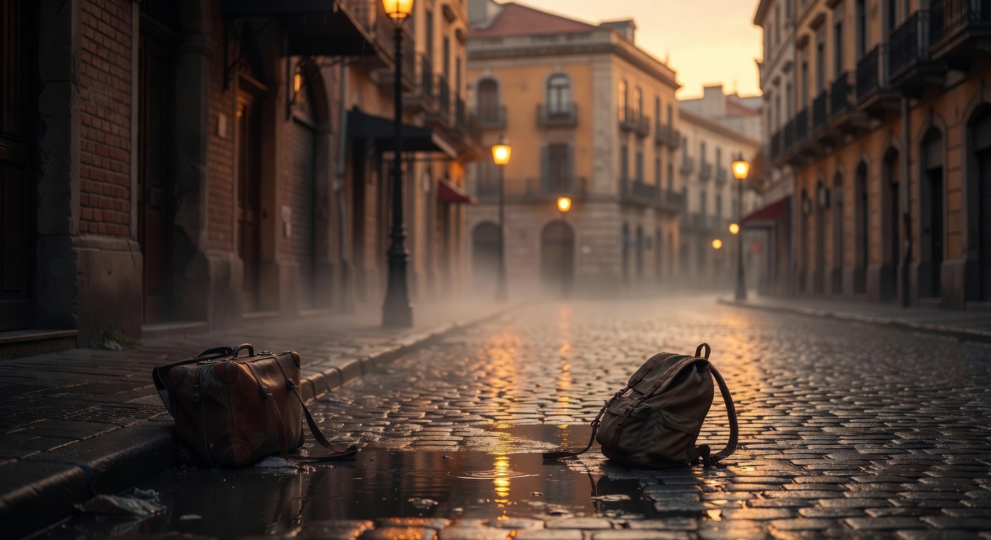 warm cinematic urban / travel light, no people in foreground, no text overlay