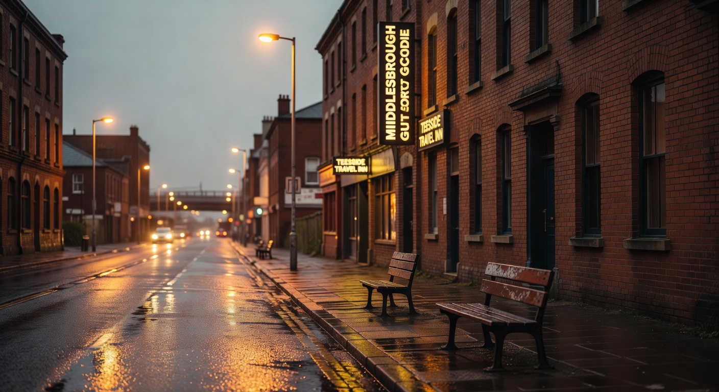 warm cinematic urban / travel light, no people in foreground, no text overlay