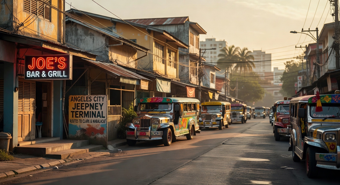 warm cinematic urban / travel light, no people in foreground, no text overlay