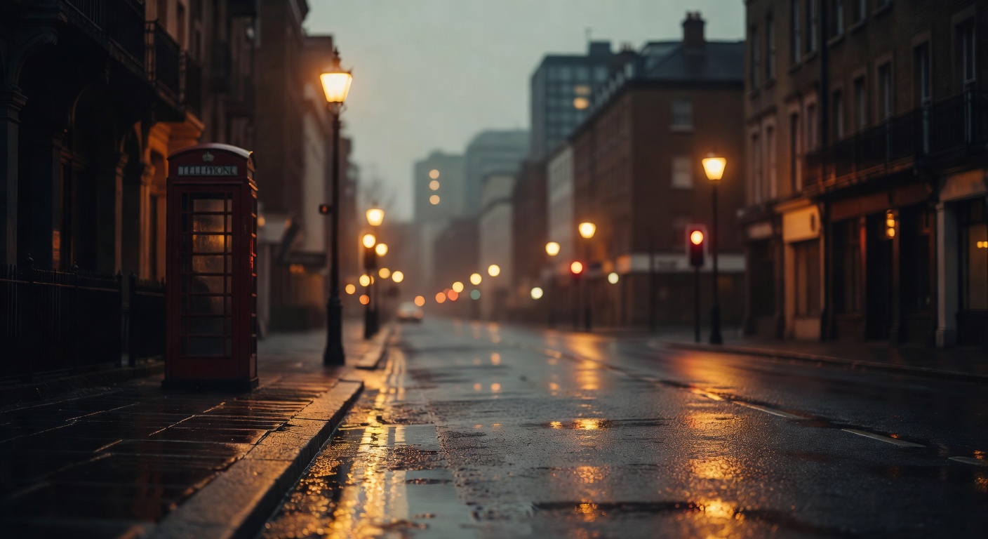 warm cinematic urban / travel light, no people in foreground, no text overlay