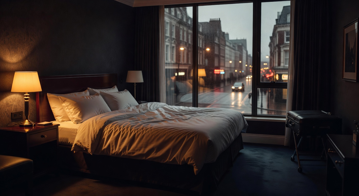 warm cinematic urban / travel light, no people in foreground, no text overlay
