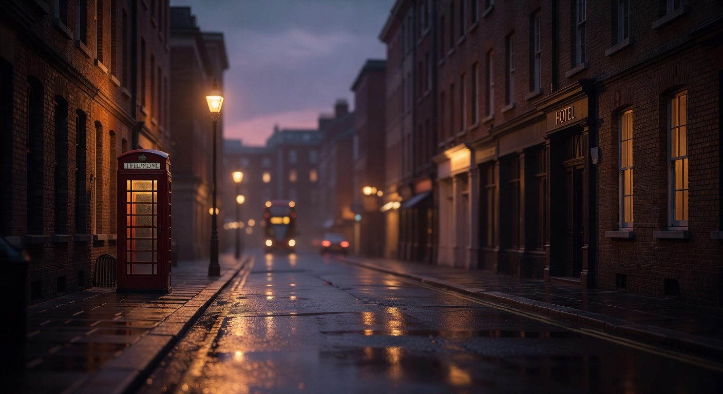 warm cinematic urban / travel light, no people in foreground, no text overlay