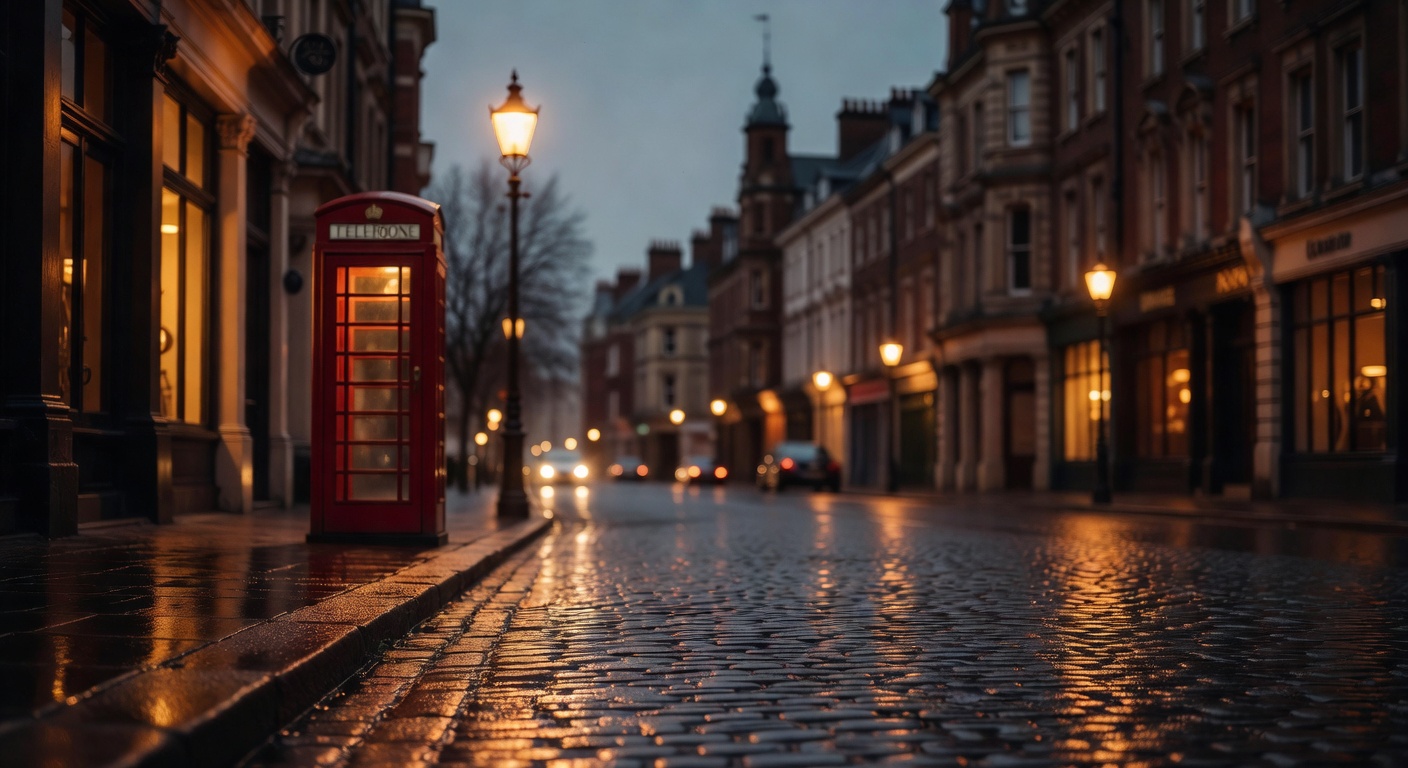 warm cinematic urban / travel light, no people in foreground, no text overlay