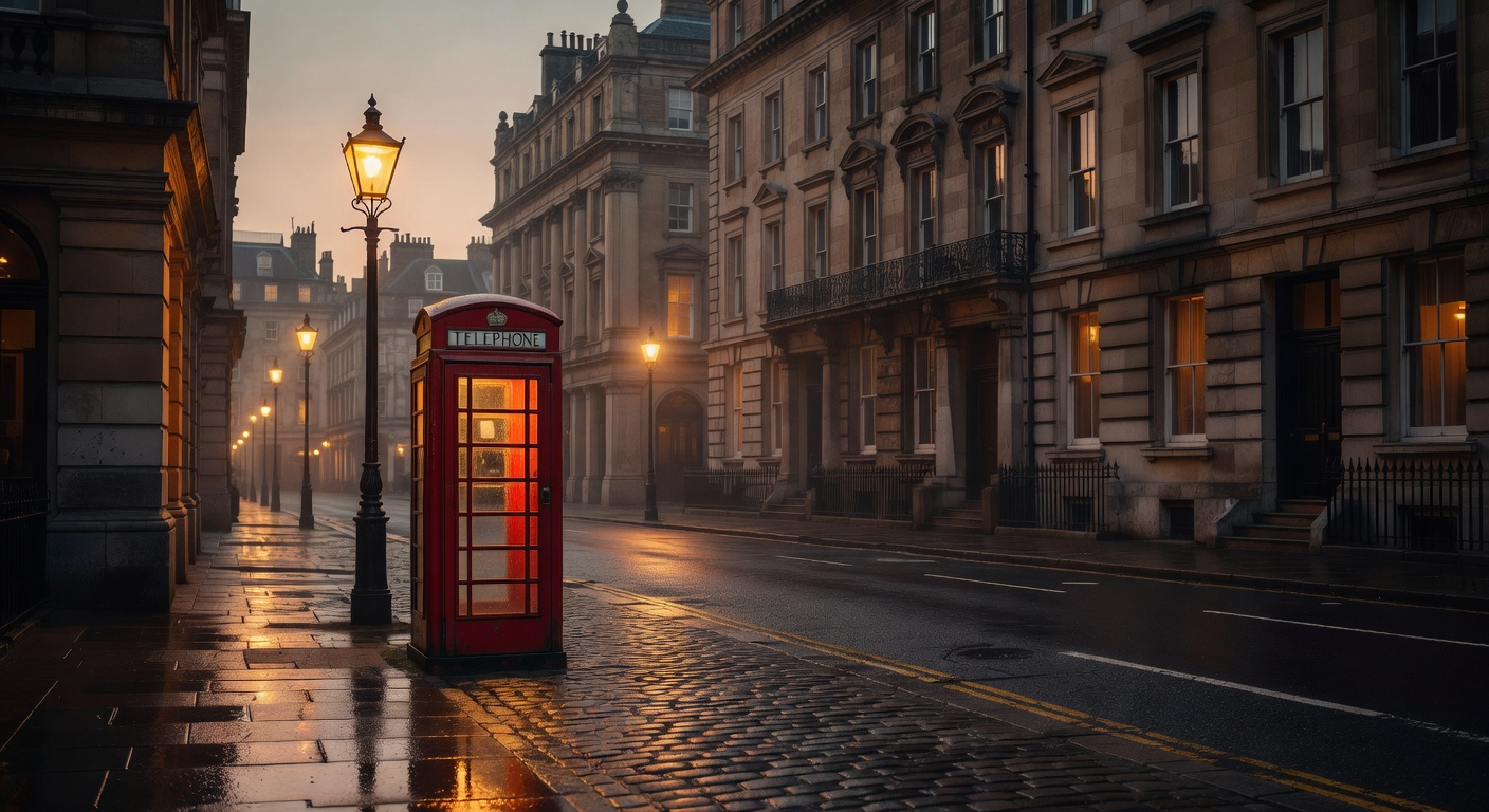 warm cinematic urban / travel light, no people in foreground, no text overlay