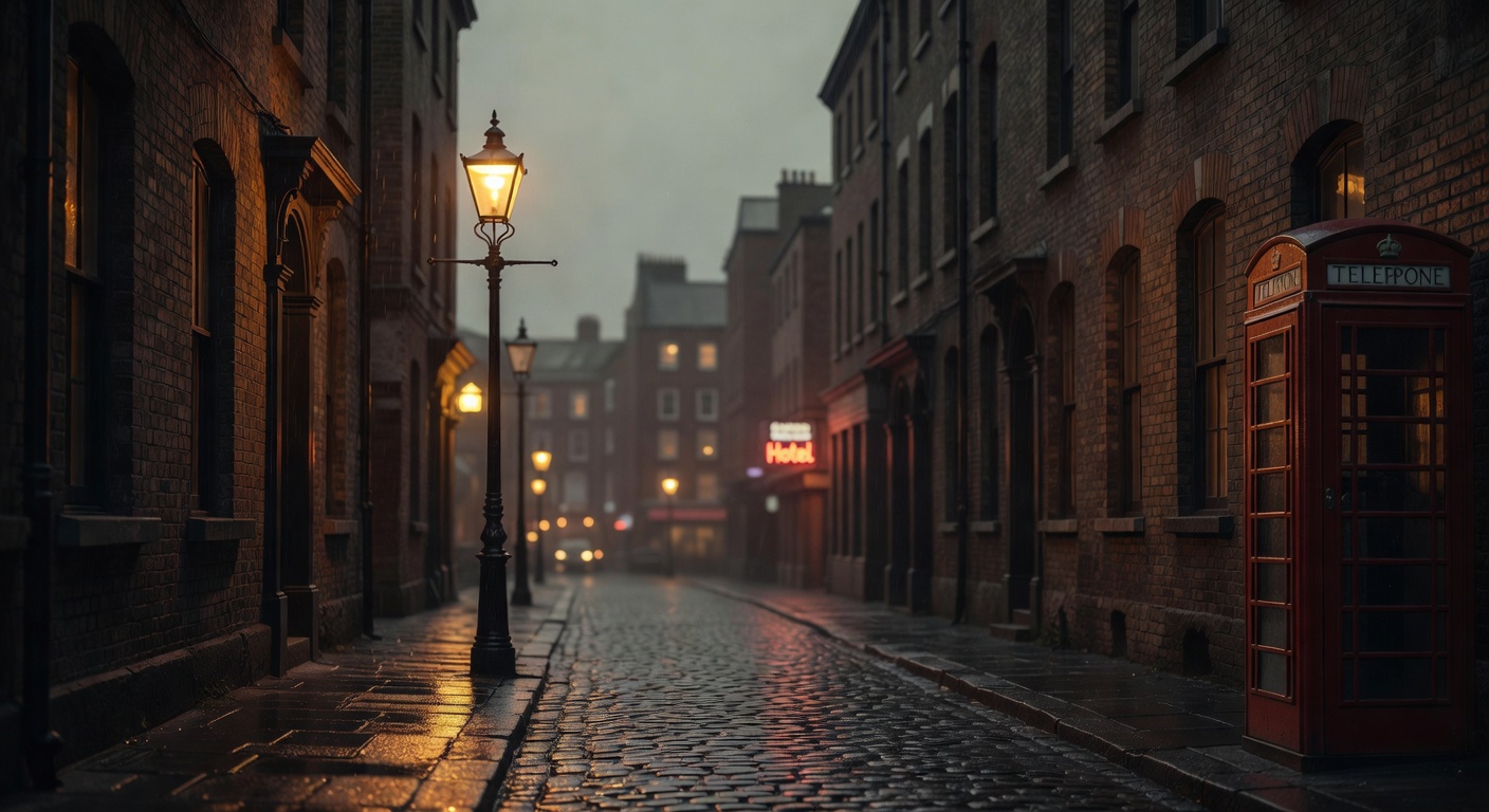 warm cinematic urban / travel light, no people in foreground, no text overlay