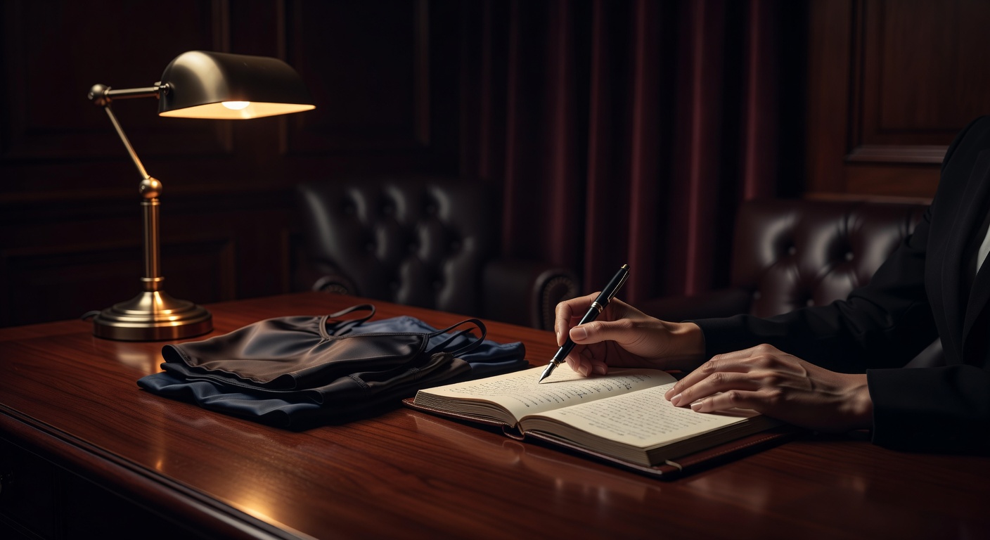 warm desk light, sophisticated dark aesthetic, no text overlay