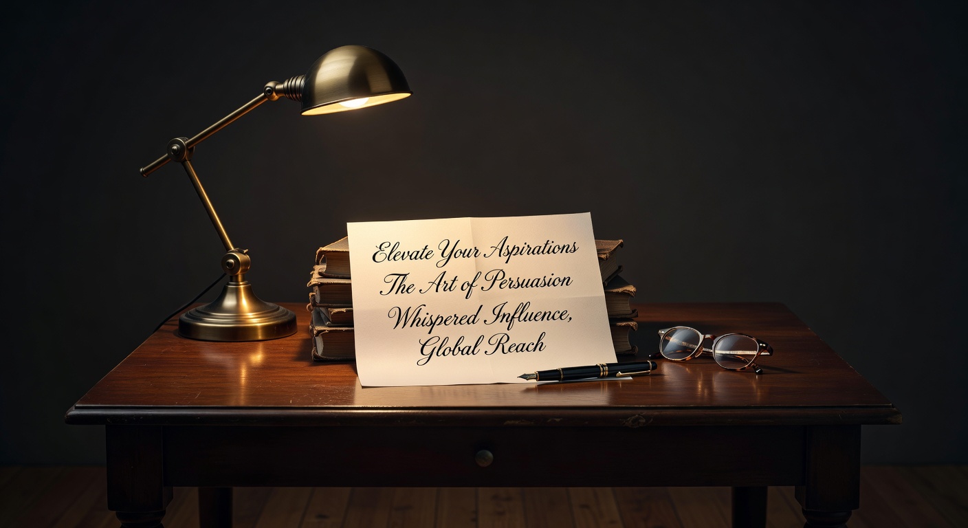 warm focused desk lamp lighting, sophisticated, no text overlay