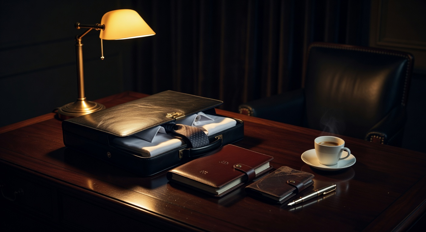 warm focused desk lamp lighting, sophisticated, no text overlay