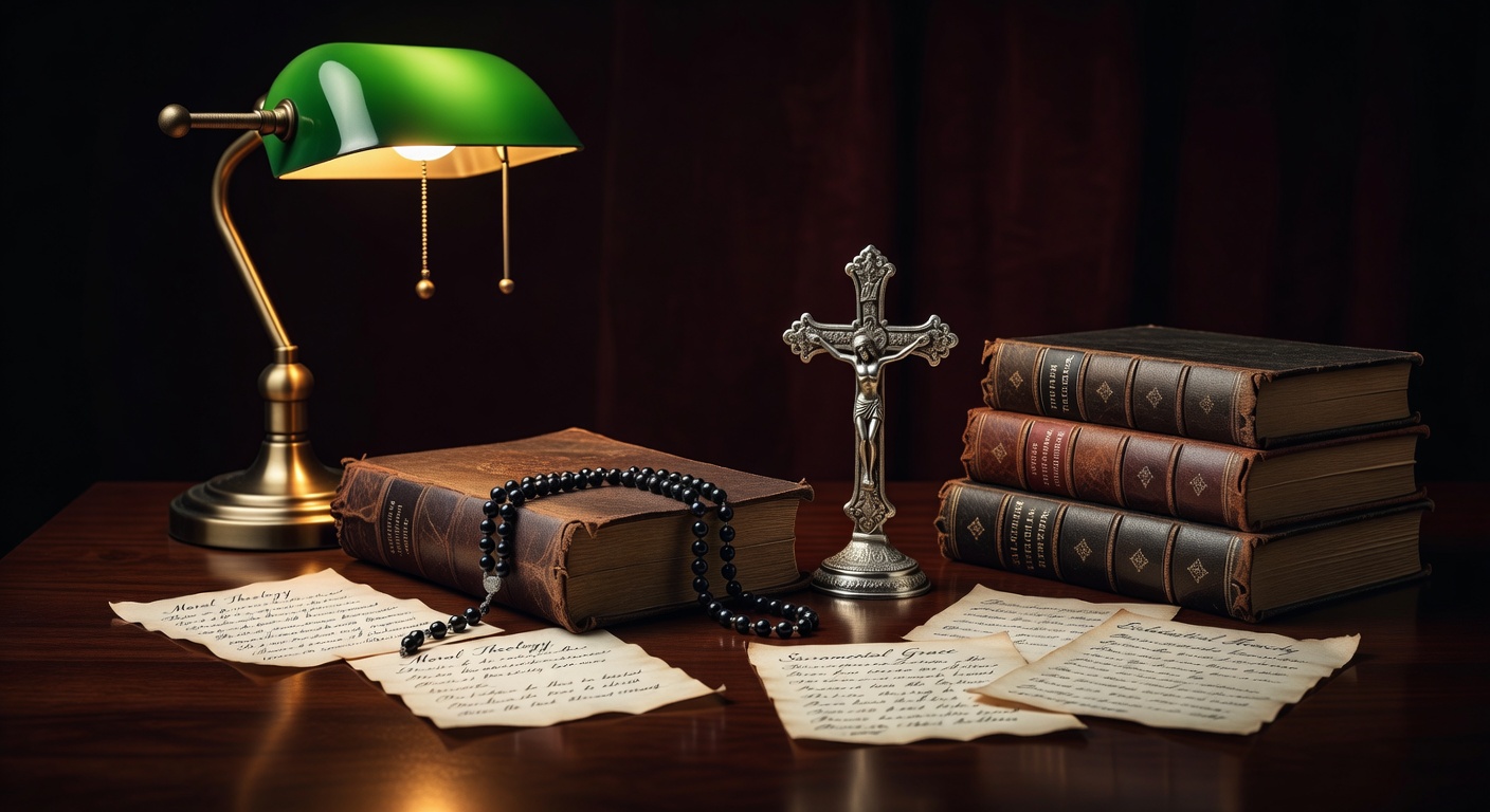 warm focused desk lamp lighting, sophisticated, no text overlay