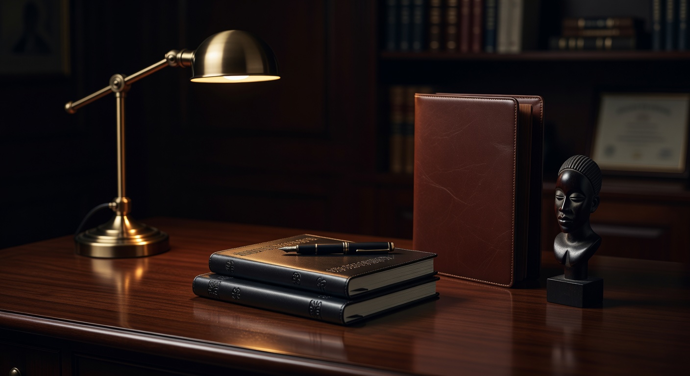 warm focused desk lamp lighting, sophisticated, no text overlay