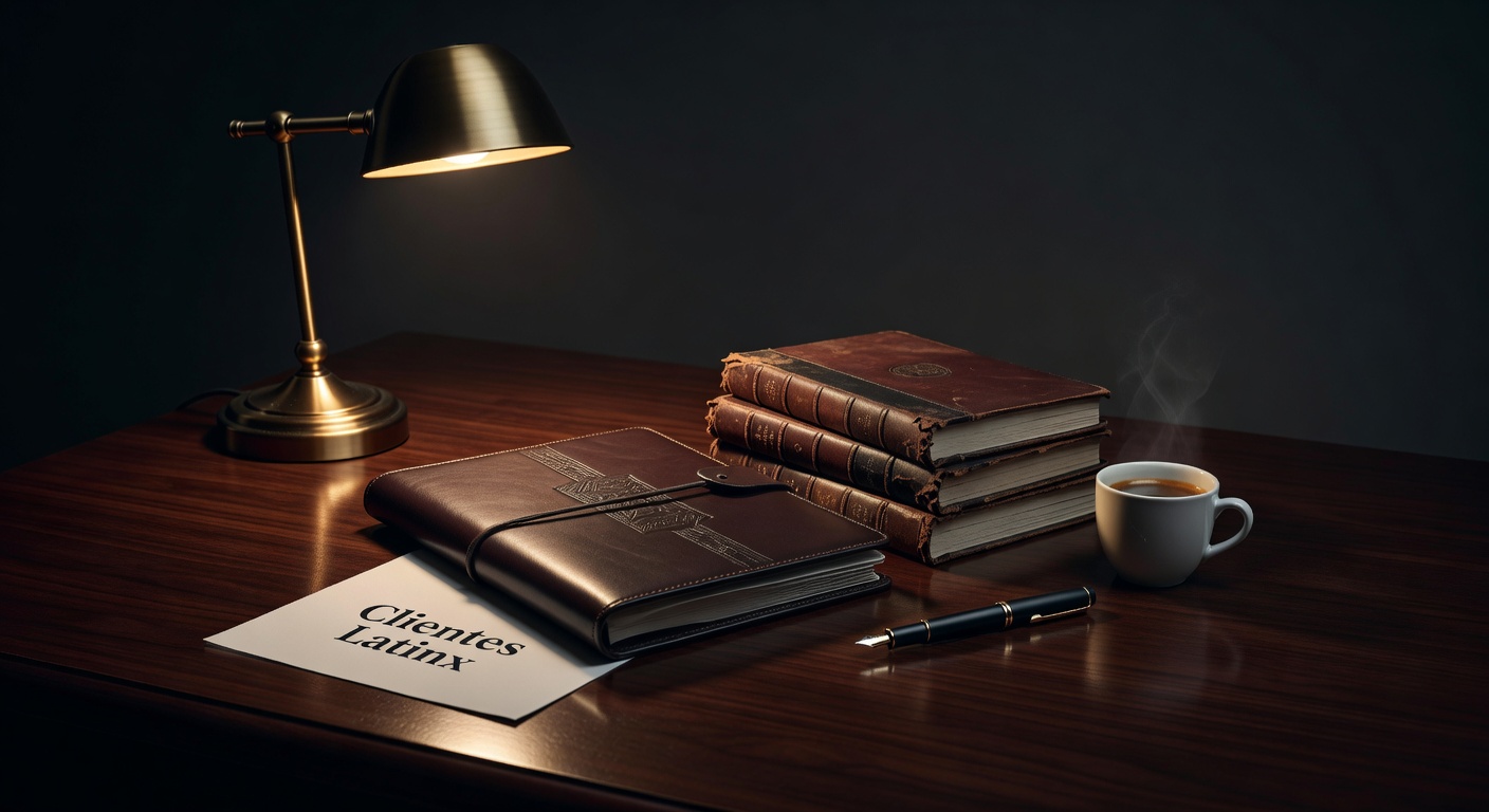 warm focused desk lamp lighting, sophisticated, no text overlay