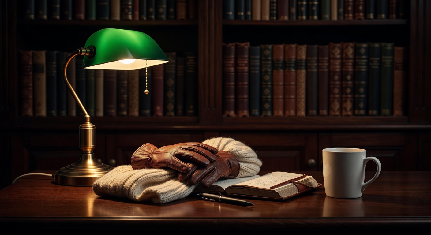 warm focused desk lamp lighting, sophisticated, no text overlay