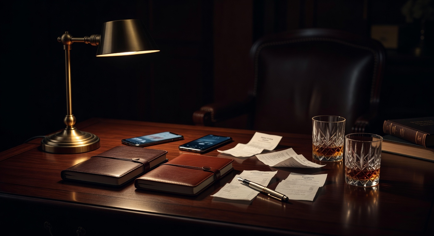 warm focused desk lamp lighting, sophisticated, no text overlay