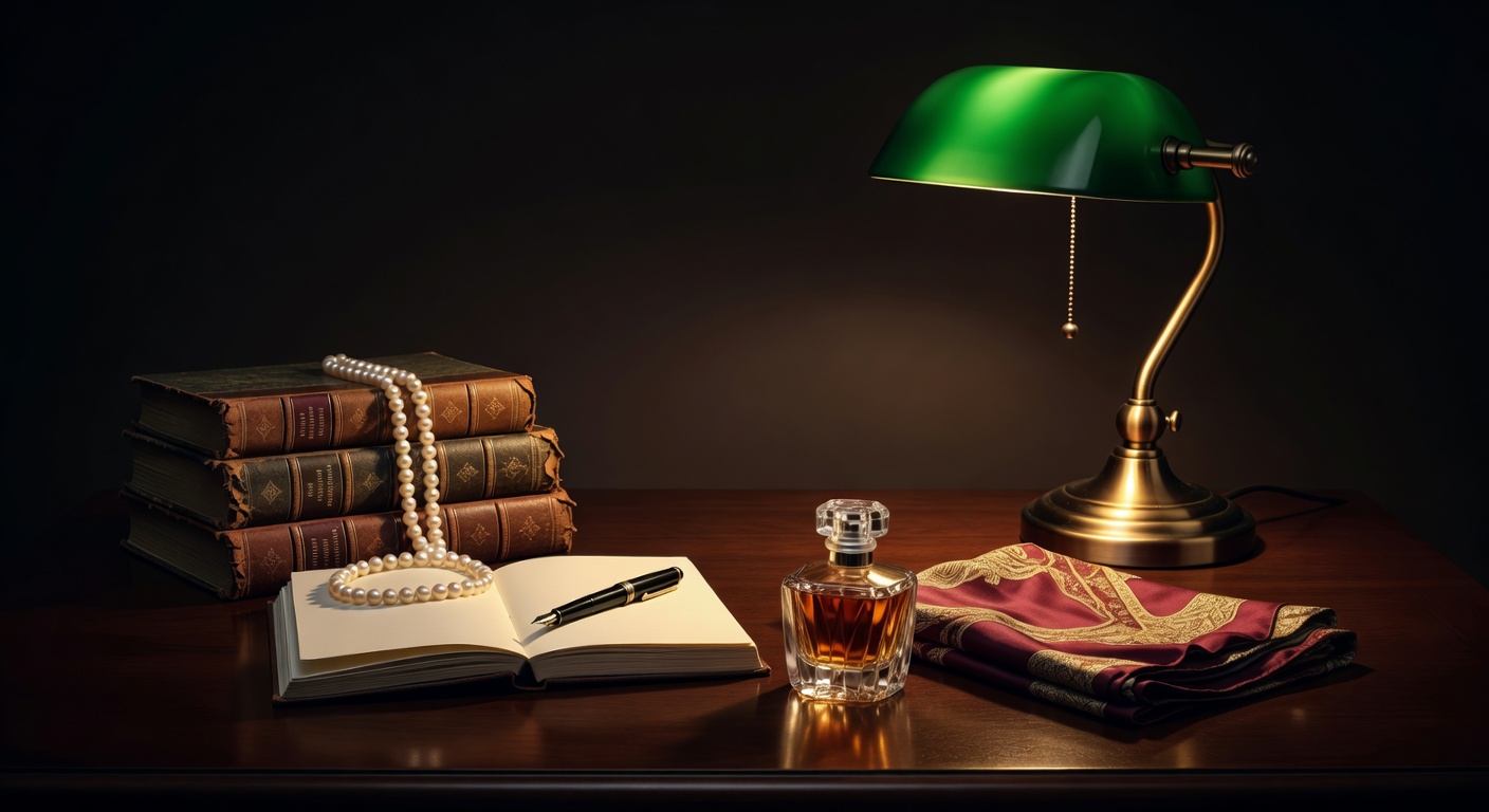 warm focused desk lamp lighting, sophisticated, no text overlay