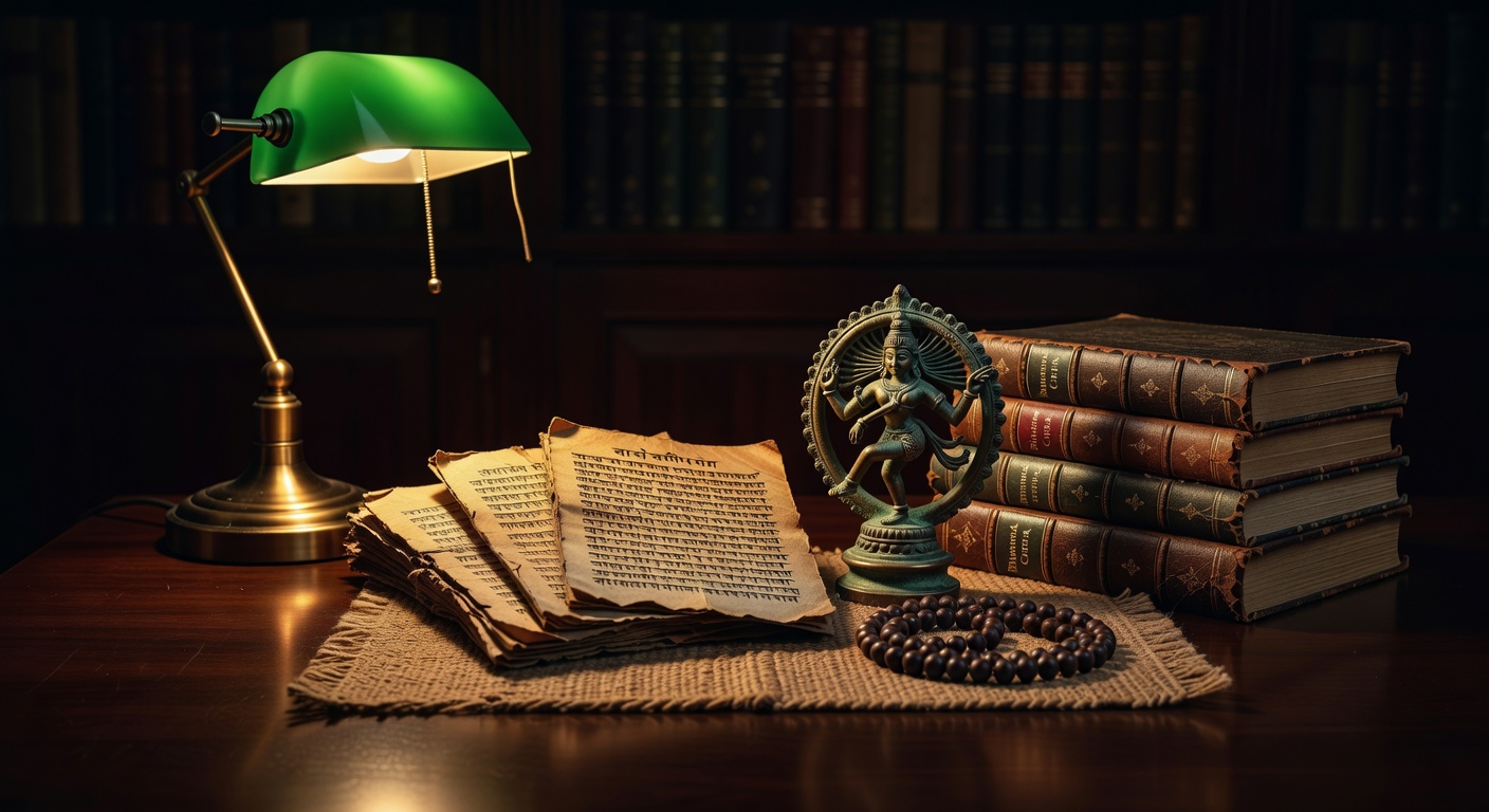 warm focused desk lamp lighting, sophisticated, no text overlay