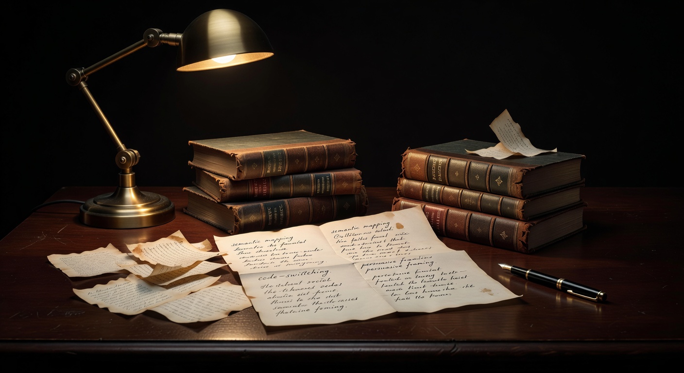 warm focused desk lamp lighting, sophisticated, no text overlay