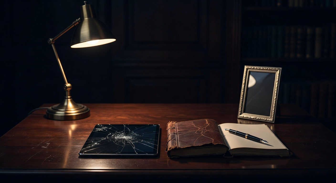 warm focused desk lamp lighting, sophisticated, no text overlay