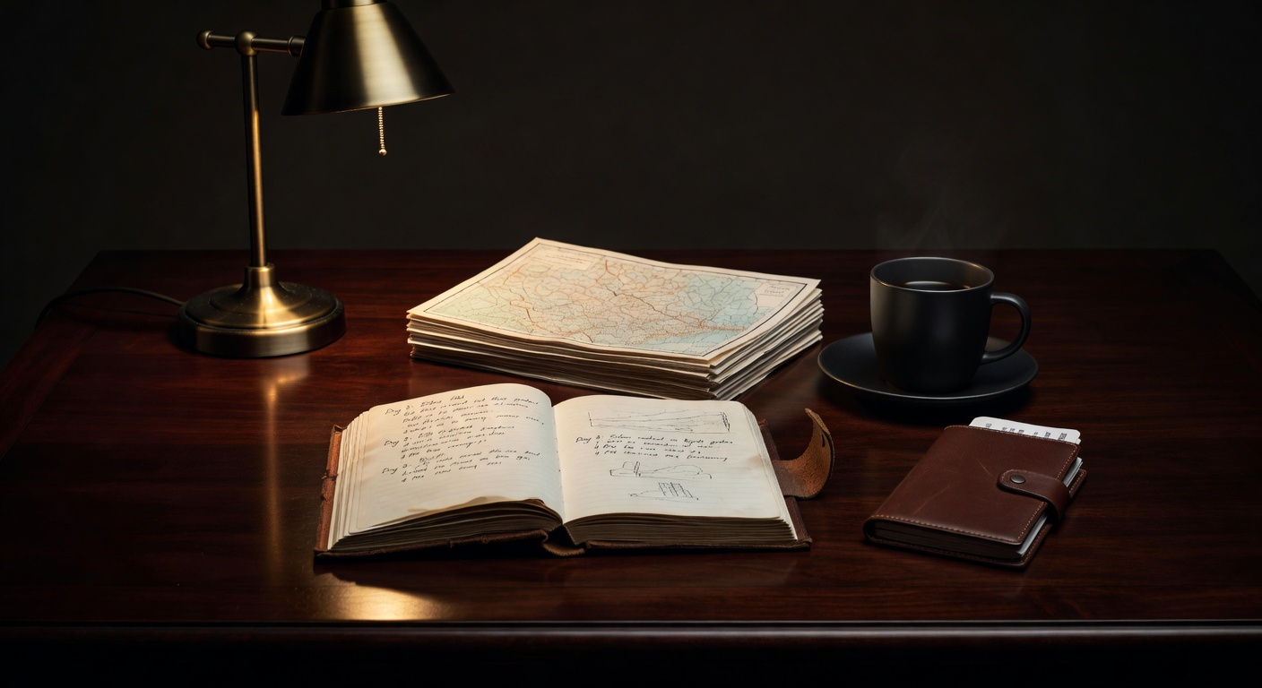 warm focused desk lamp lighting, sophisticated, no text overlay