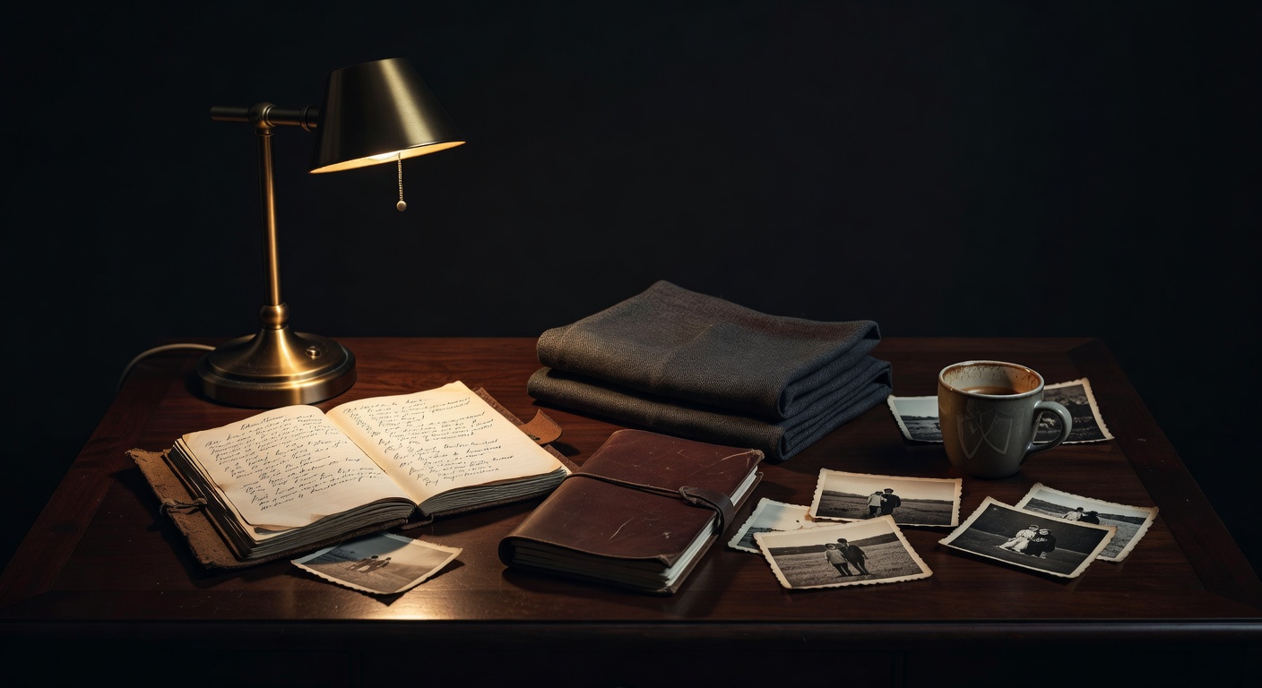 warm focused desk lamp lighting, sophisticated, no text overlay