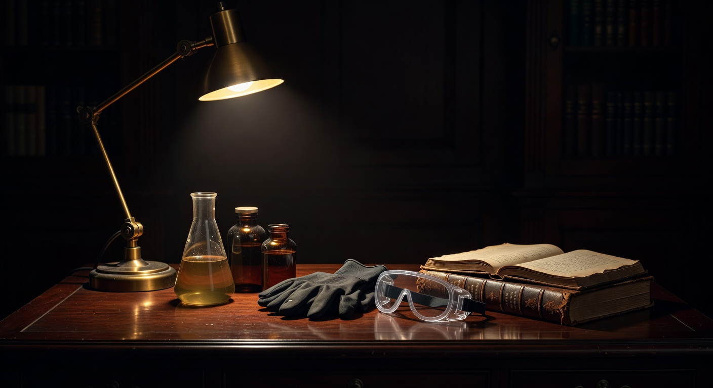 warm focused desk lamp lighting, sophisticated, no text overlay