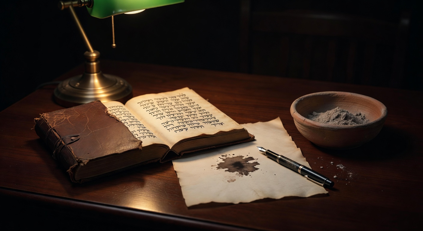 warm focused desk lamp lighting, sophisticated, no text overlay