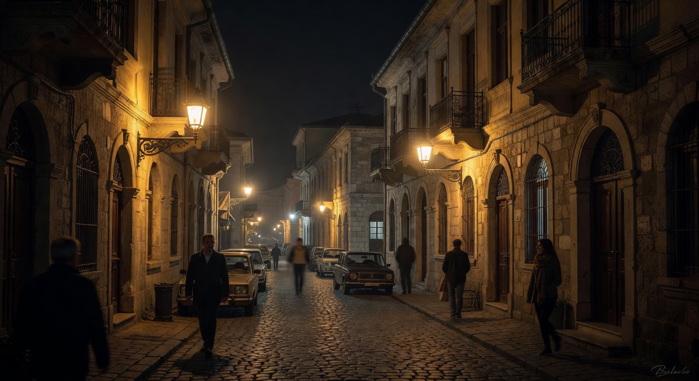 warm urban street lights, cinematic, no text overlay