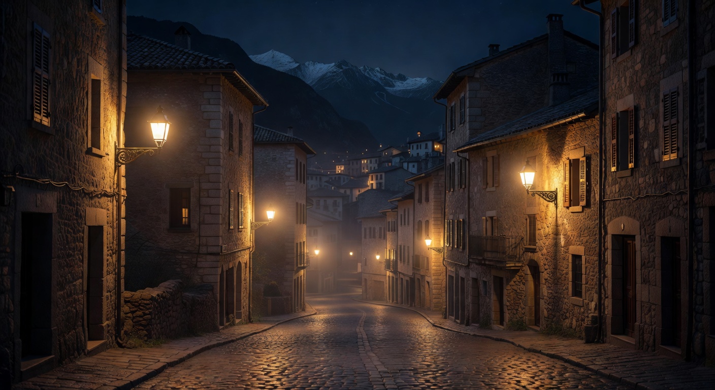 warm urban street lights, cinematic, no text overlay