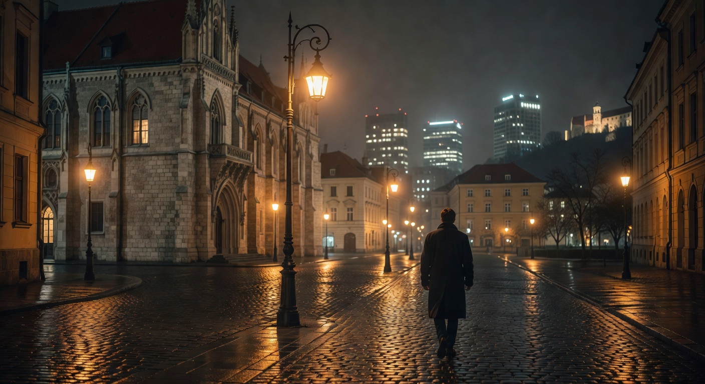warm urban street lights, cinematic, no text overlay