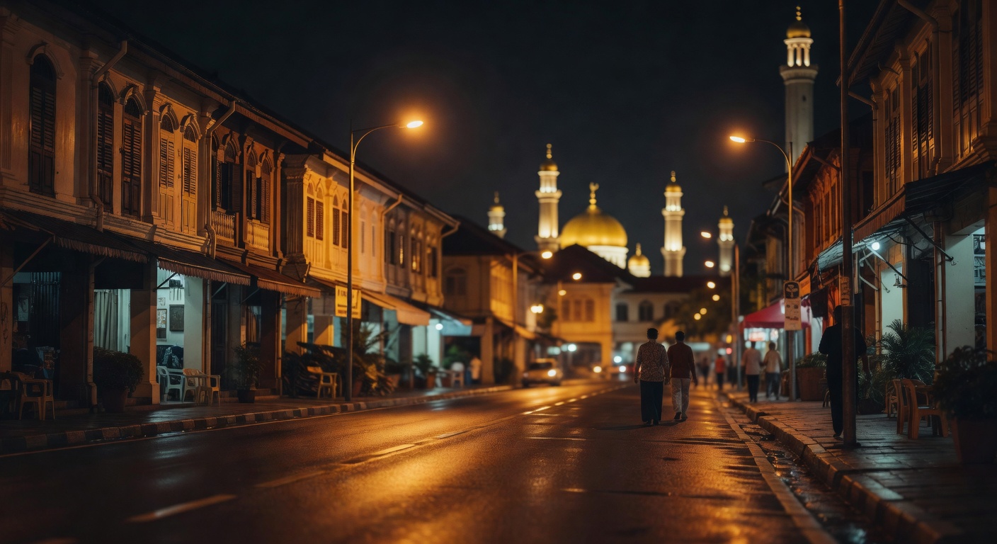 warm urban street lights, cinematic, no text overlay
