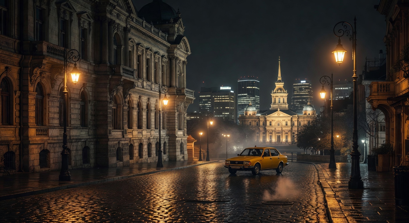 warm urban street lights, cinematic, no text overlay