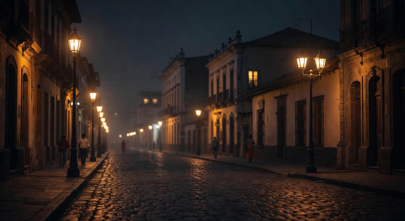 warm urban street lights, cinematic, no text overlay