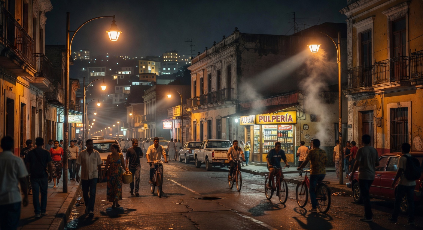 warm urban street lights, cinematic, no text overlay
