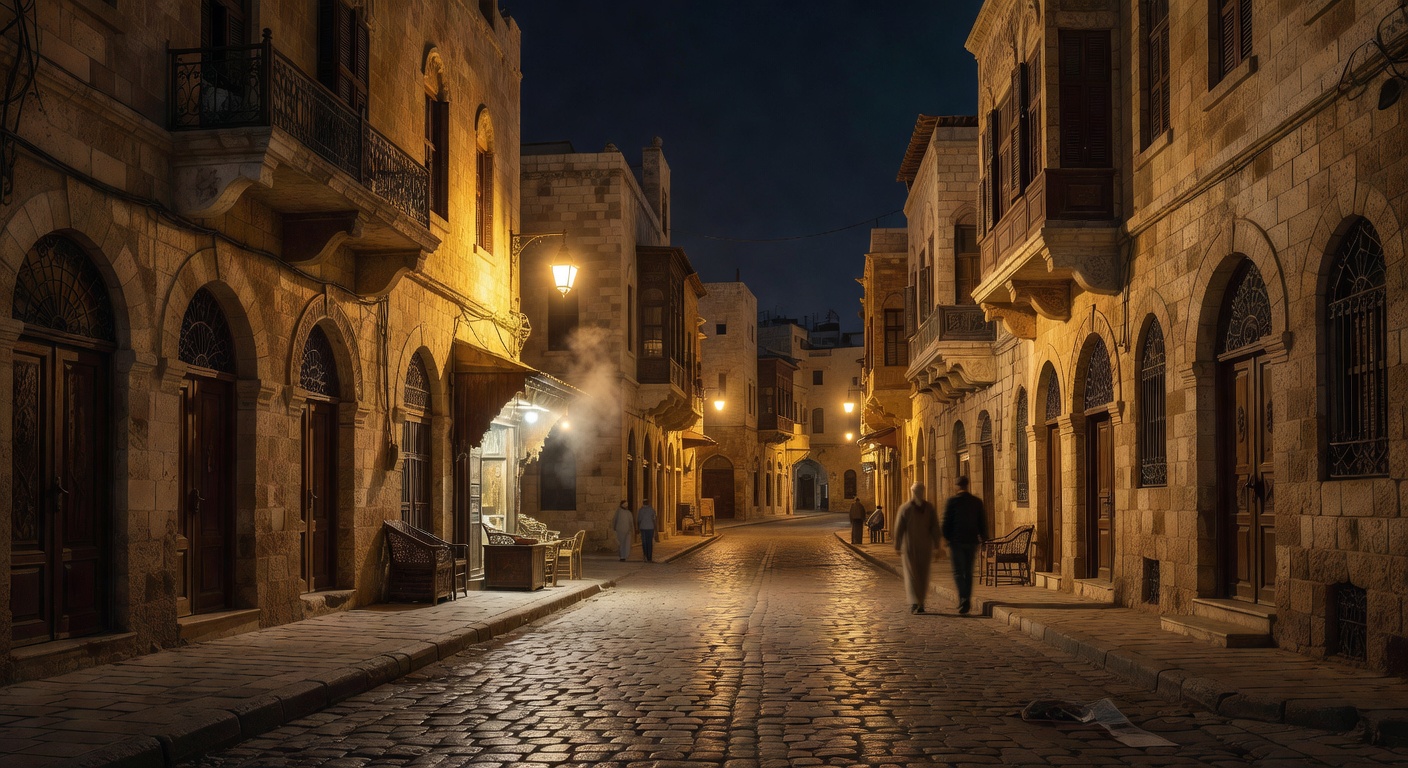 warm urban street lights, cinematic, no text overlay