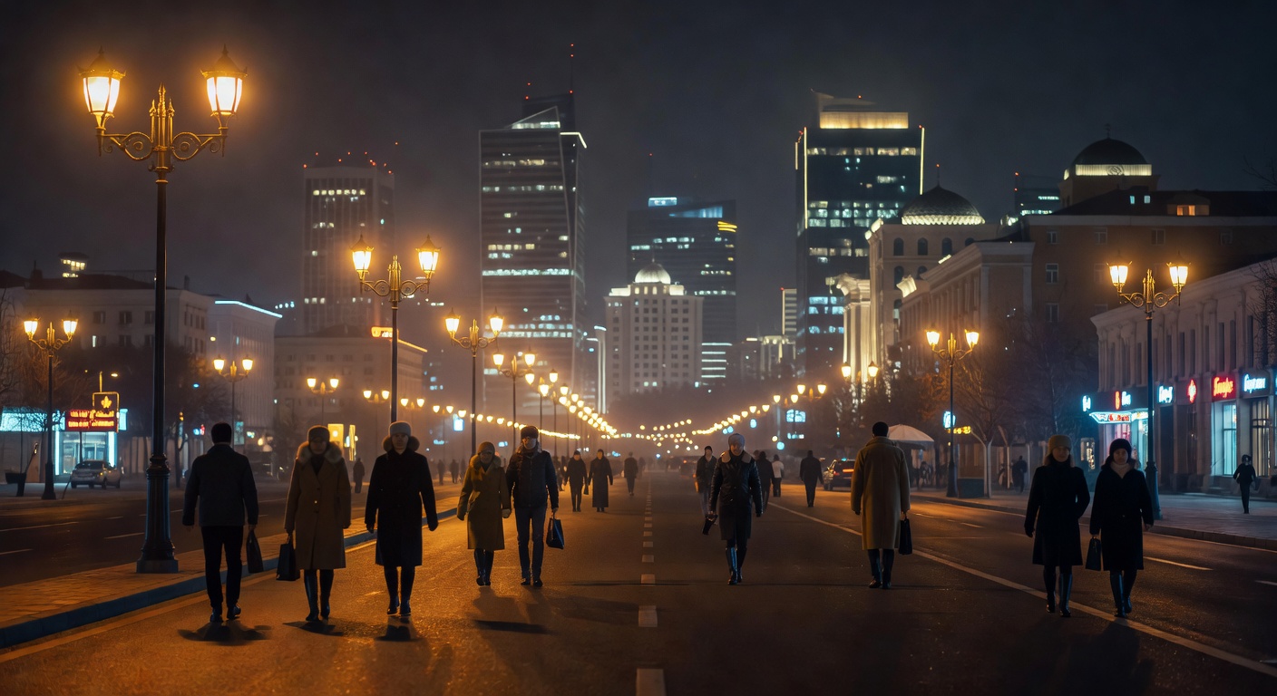 warm urban street lights, cinematic, no text overlay