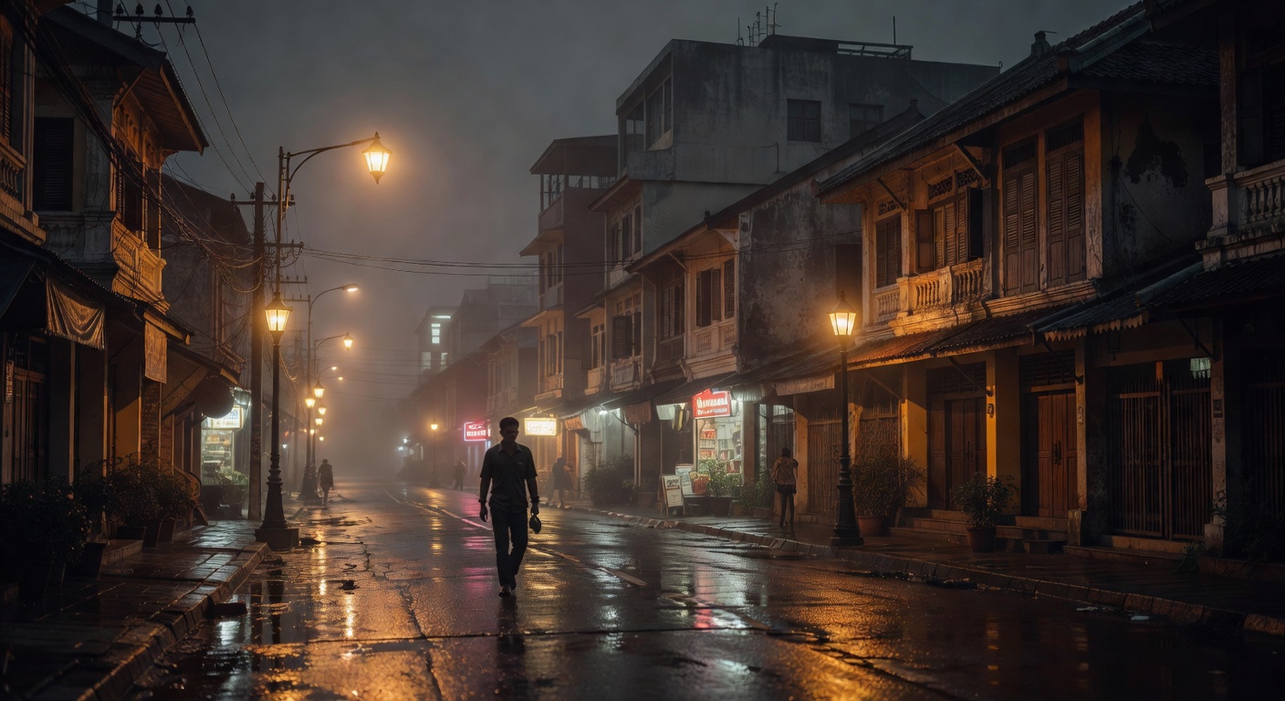 warm urban street lights, cinematic, no text overlay