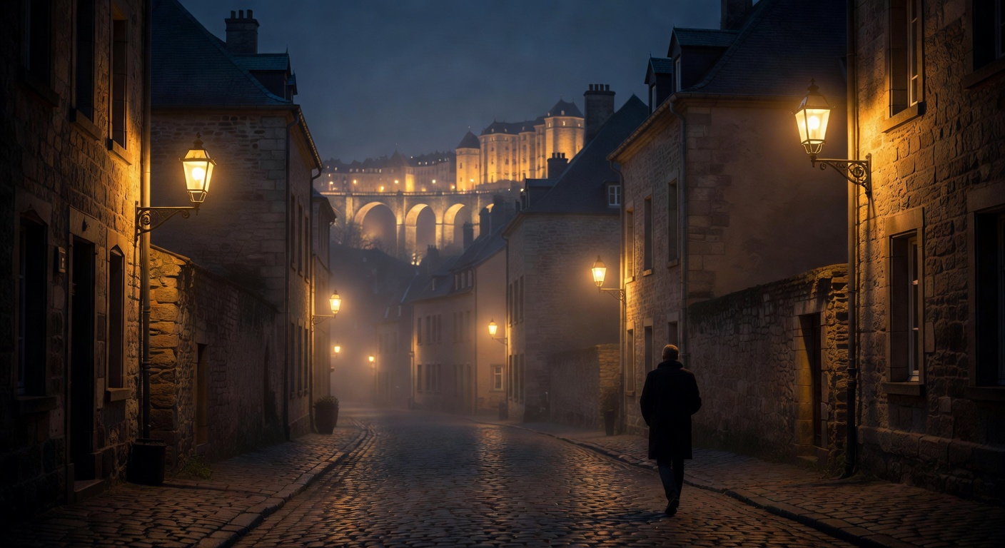 warm urban street lights, cinematic, no text overlay