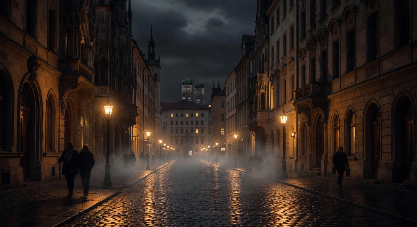 warm urban street lights, cinematic, no text overlay