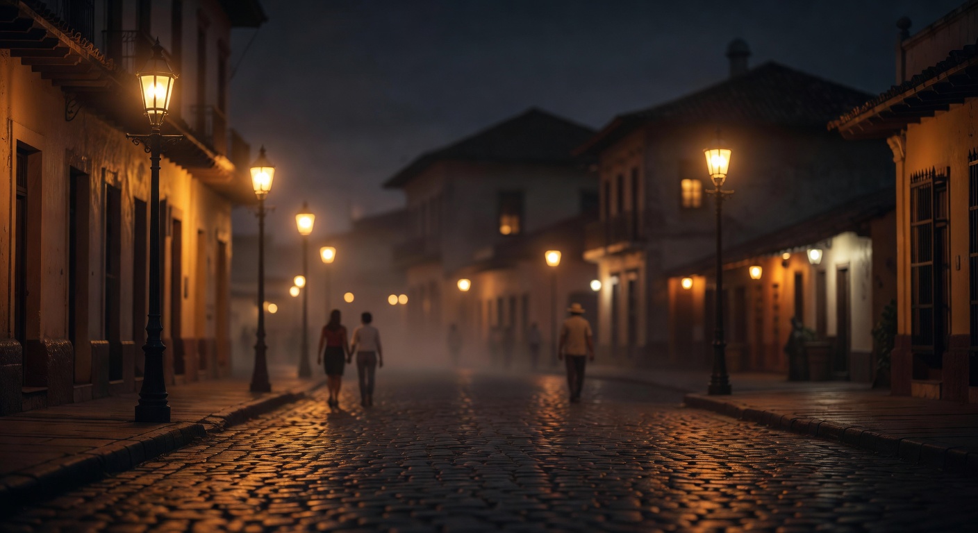 warm urban street lights, cinematic, no text overlay