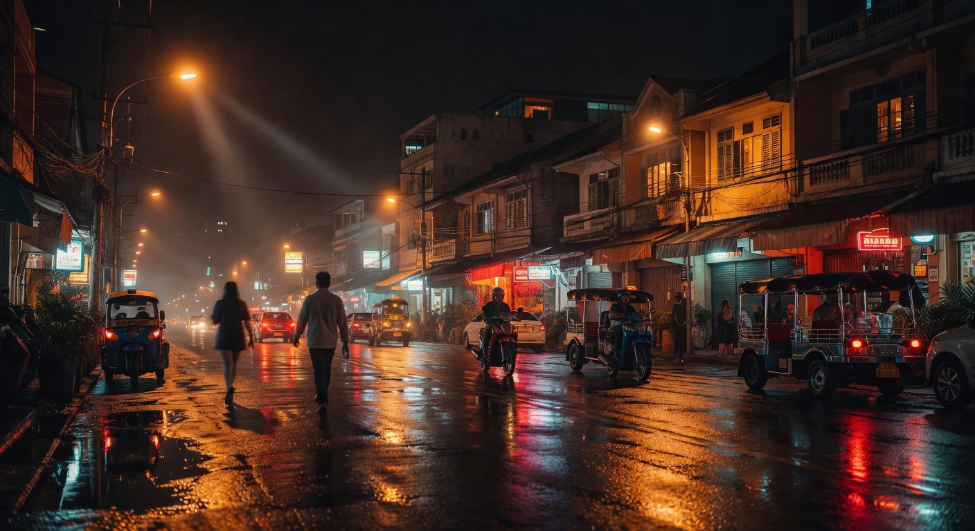 warm urban street lights, cinematic, no text overlay