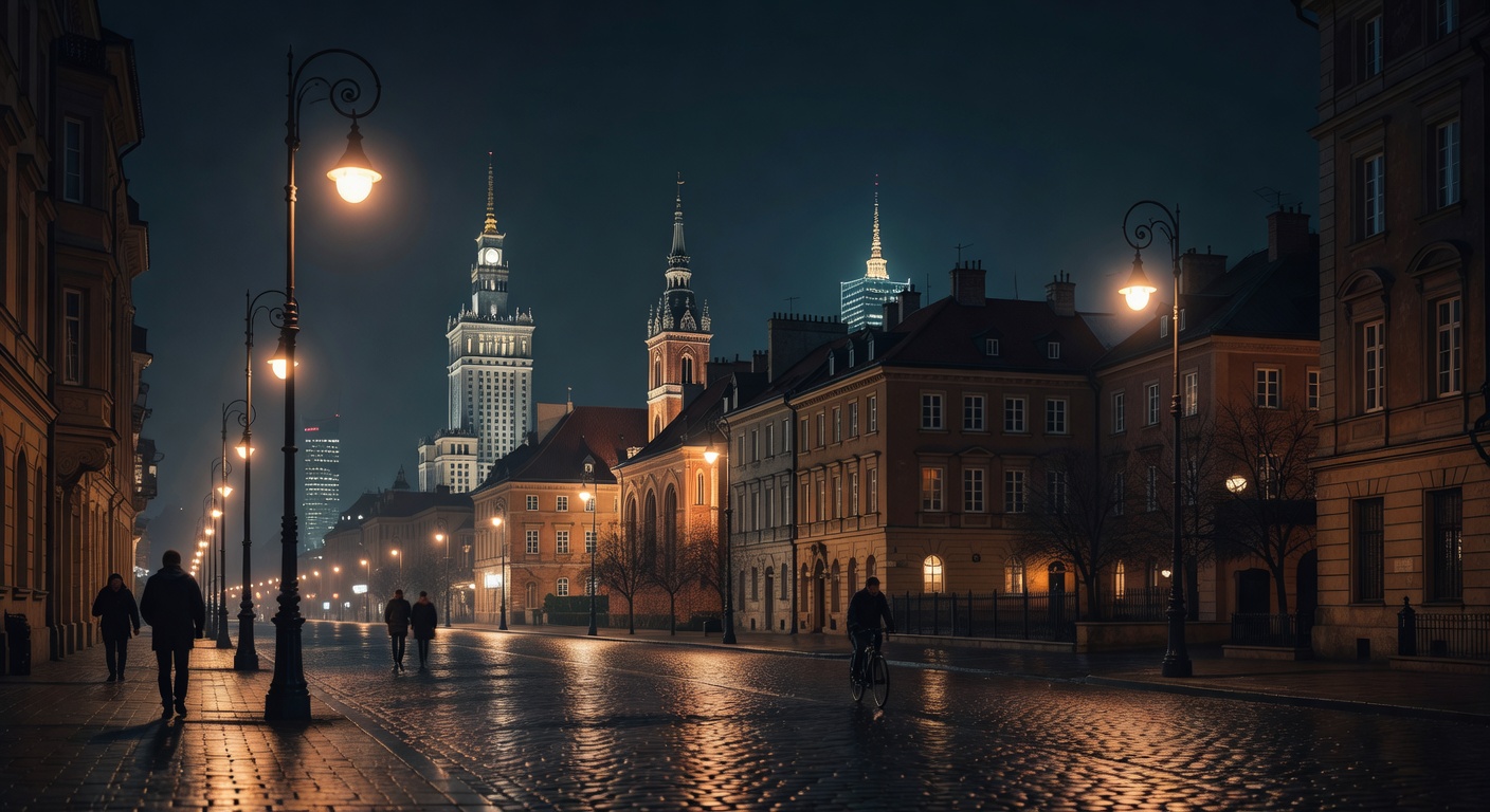 warm urban street lights, cinematic, no text overlay
