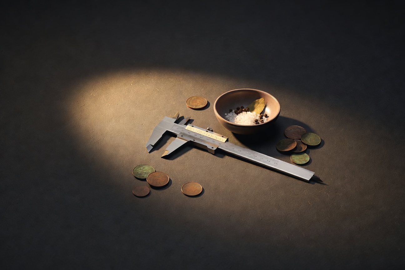 dark surface with warm focused light, sophisticated minimal composition, no text overlay